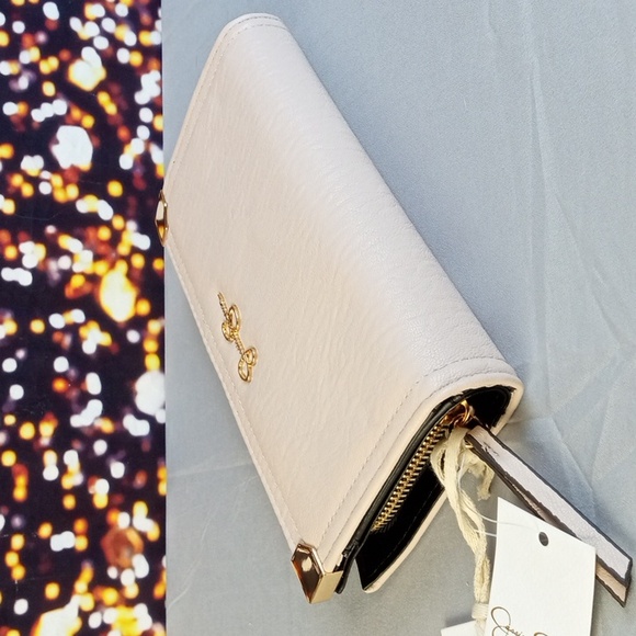 Jessica Simpson Large Frankie Wallet with Gold Accents - Picture 2 of 6